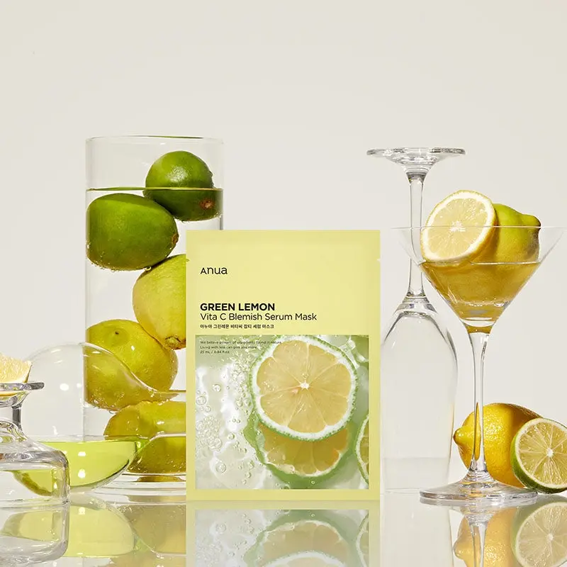 Anua - Green Lemon Vita C Blemish Serum Mask (1 Pièce) - Image 5
