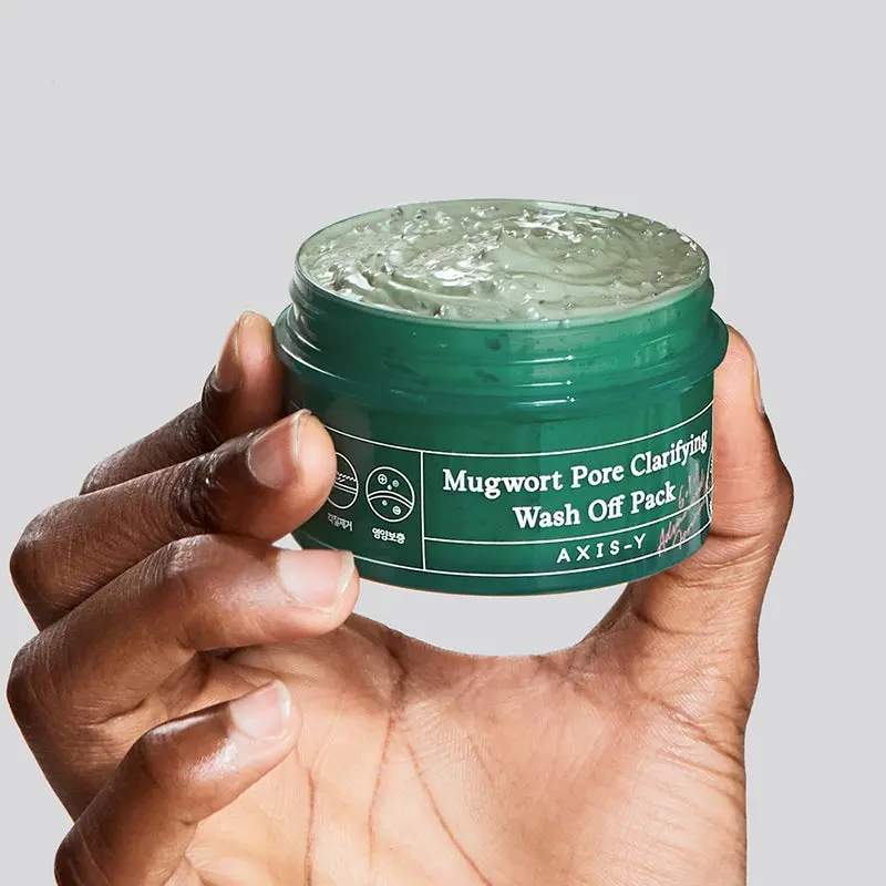 AXIS-Y - Mugwort Pore Clarifying Wash Off Pack - 100g - Image 4