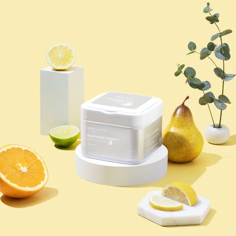 MARY & MAY - Niacinamide Vitamin C Brightening Mask (30 Pièces) - Image 4