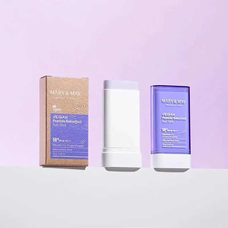 MARY & MAY - Vegan Peptide Bakuchiol Sun Stick SPF50+ PA++++ - 18g - Image 8