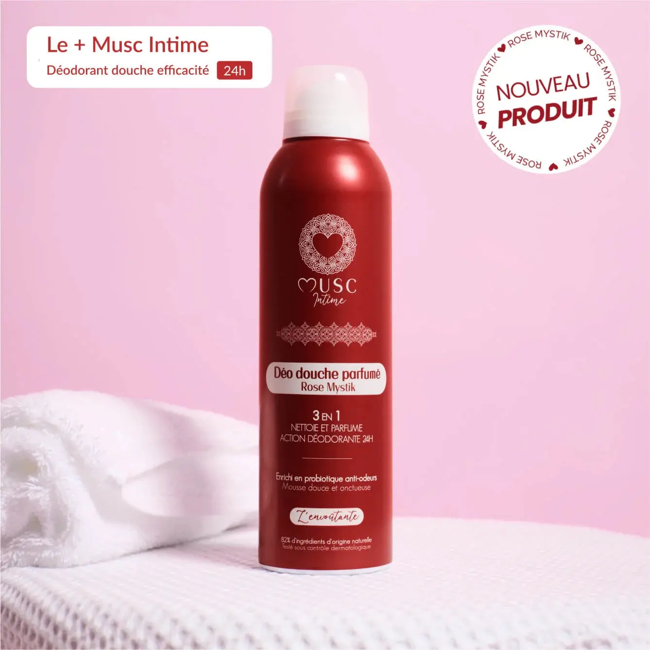 Musc Intime - Déo douche parfumé - Rose Mystik - 200ml