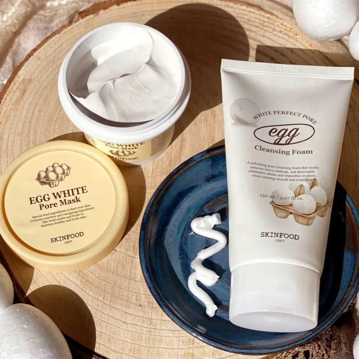SKINFOOD - Egg white pore Mask - 100g - Image 3